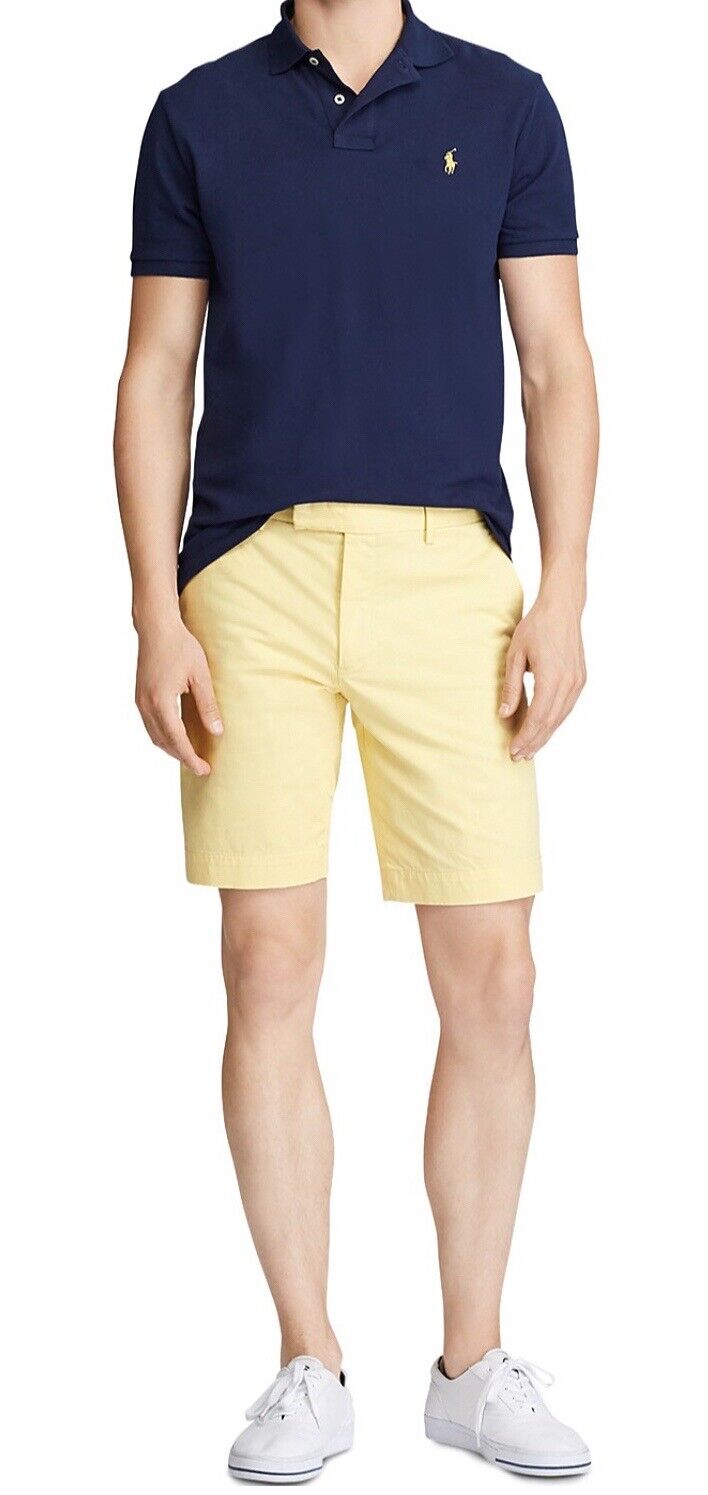 Polo Ralph Lauren Men's Shorts Stretch Slim Fit 9" Inseam Short Size 42 MSRP $98