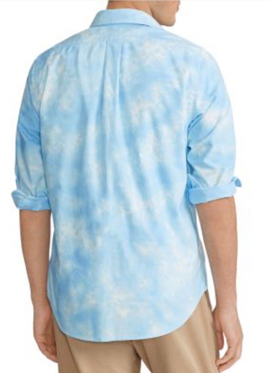 Polo Ralph Lauren Men's Classic Fit Oxford Tie Dyed Shirt Blue Size S NWT $168