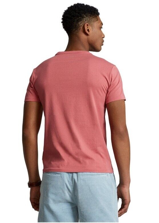 New Polo Ralph Lauren Men's Red Classic Fit Jersey Crew Neck T-Shirt Size S $55