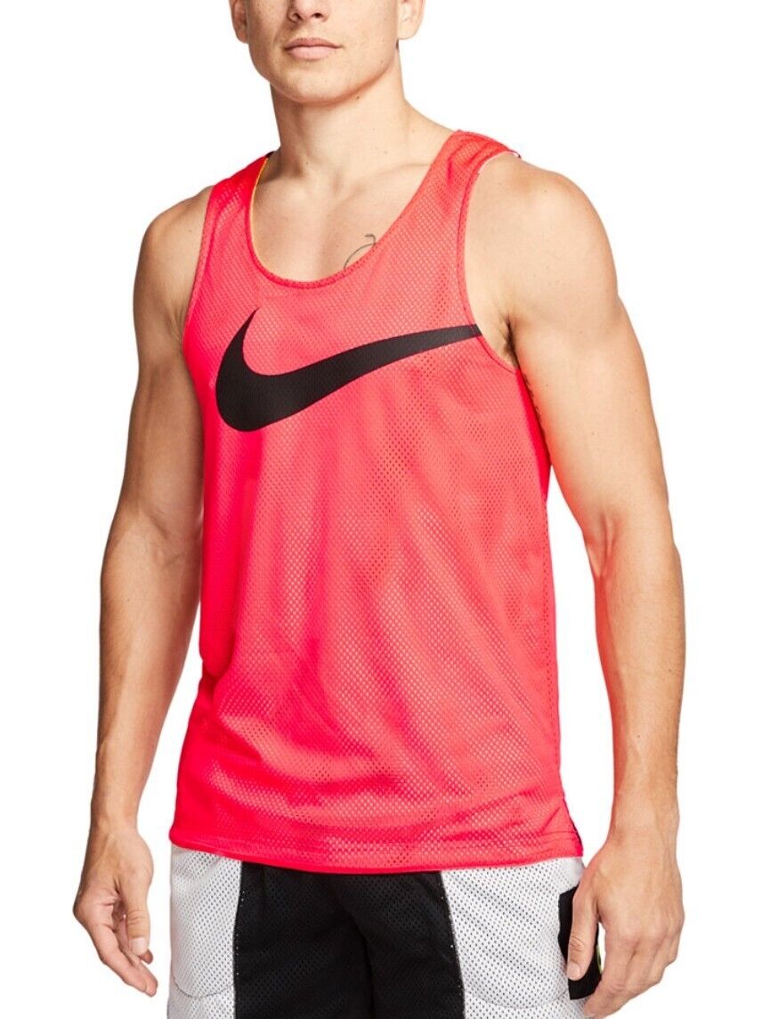 New Nike Men's Dry Reversible Block Mesh Training Large Tank Top CJ4744 644 NWT