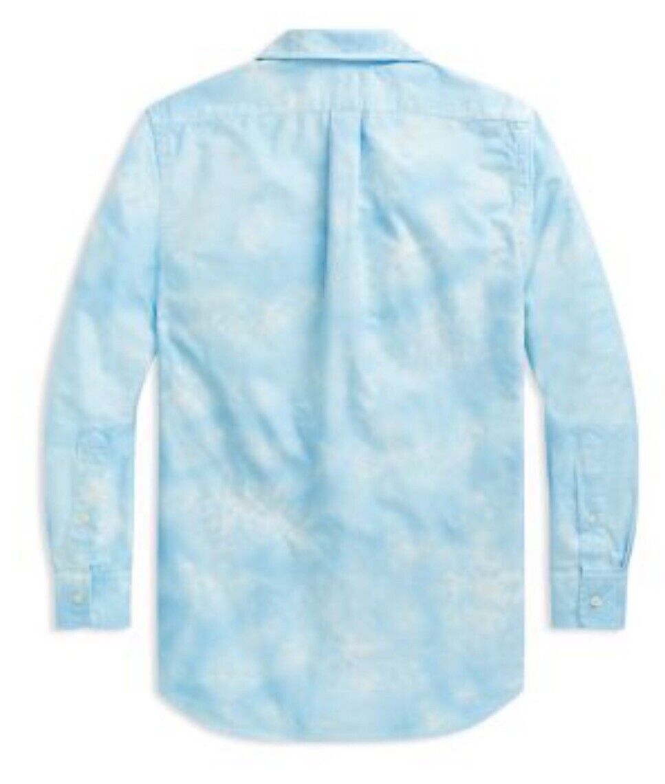 Polo Ralph Lauren Men's Classic Fit Oxford Tie Dyed Shirt Blue Size S NWT $168