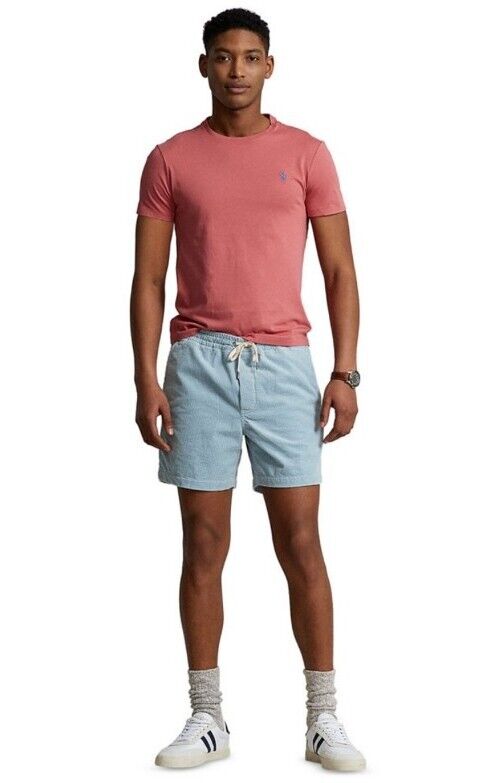 New Polo Ralph Lauren Men's Red Classic Fit Jersey Crew Neck T-Shirt Size S $55