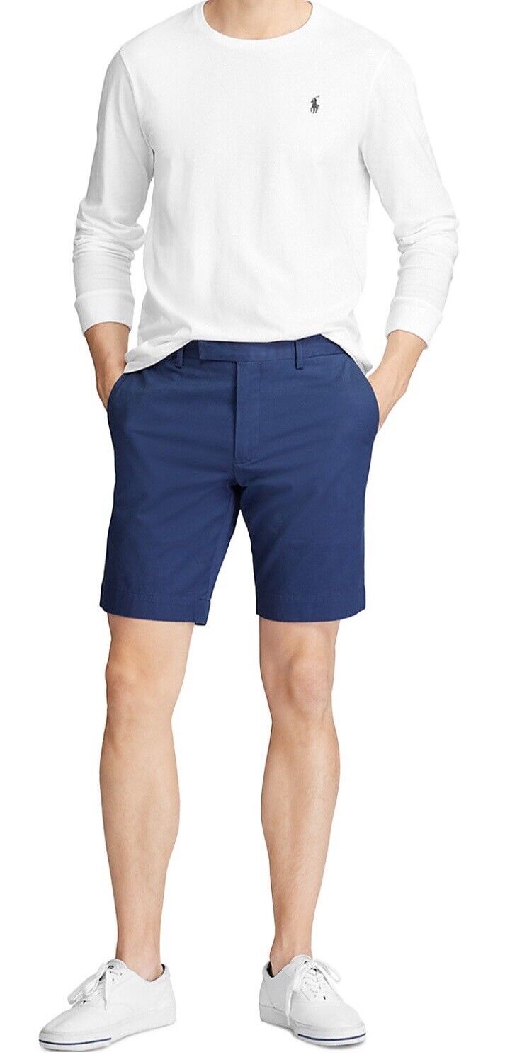 Polo Ralph Lauren Men's Stretch Slim Fit 9" Inseam Short Navy Size 40 MSRP $98