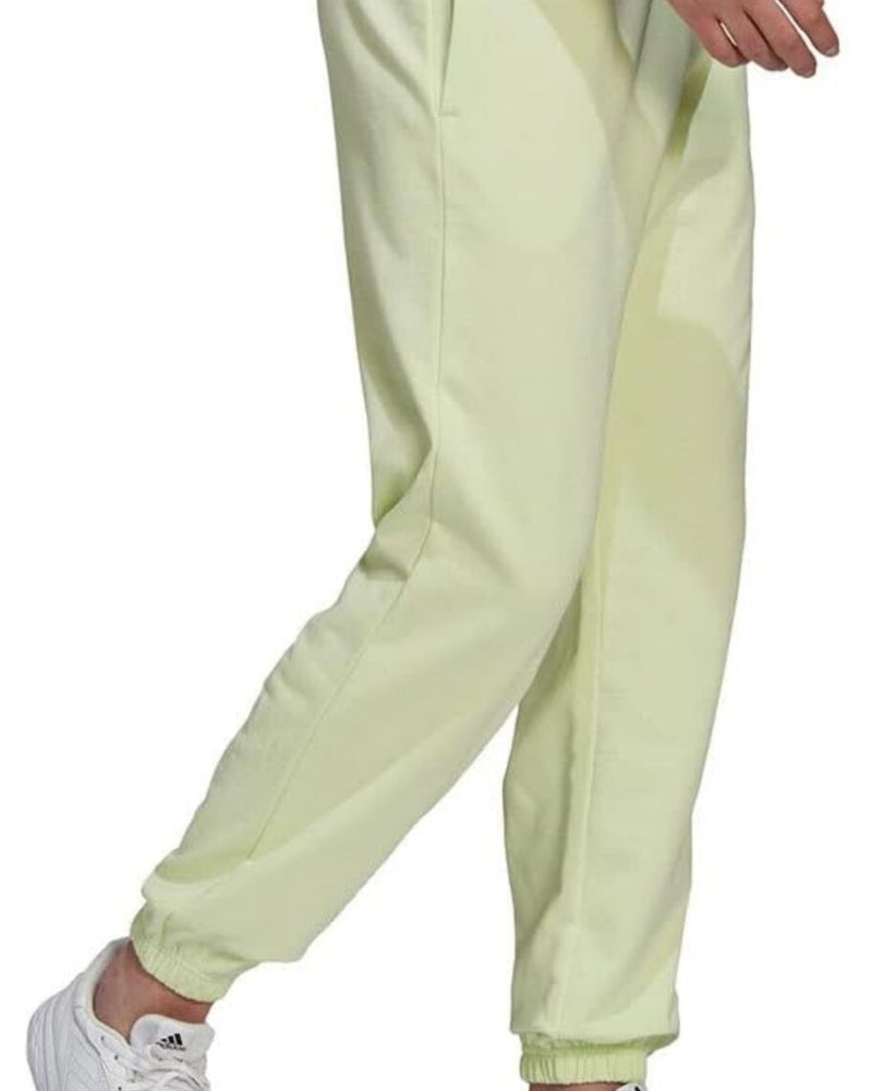 adidas mens Essentials Feelvivid Cotton Fleece Straight Leg Sweatpants 2XL Lime