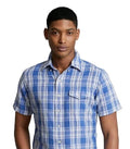 Polo Ralph Lauren Men's Classic-Fit Short-Sleeve Plaid Denim & Supply Shirt XS