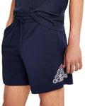 adidas Men's 7" Logo  Essentials Americana Jersey Shorts Legend Ink 2XL NWT