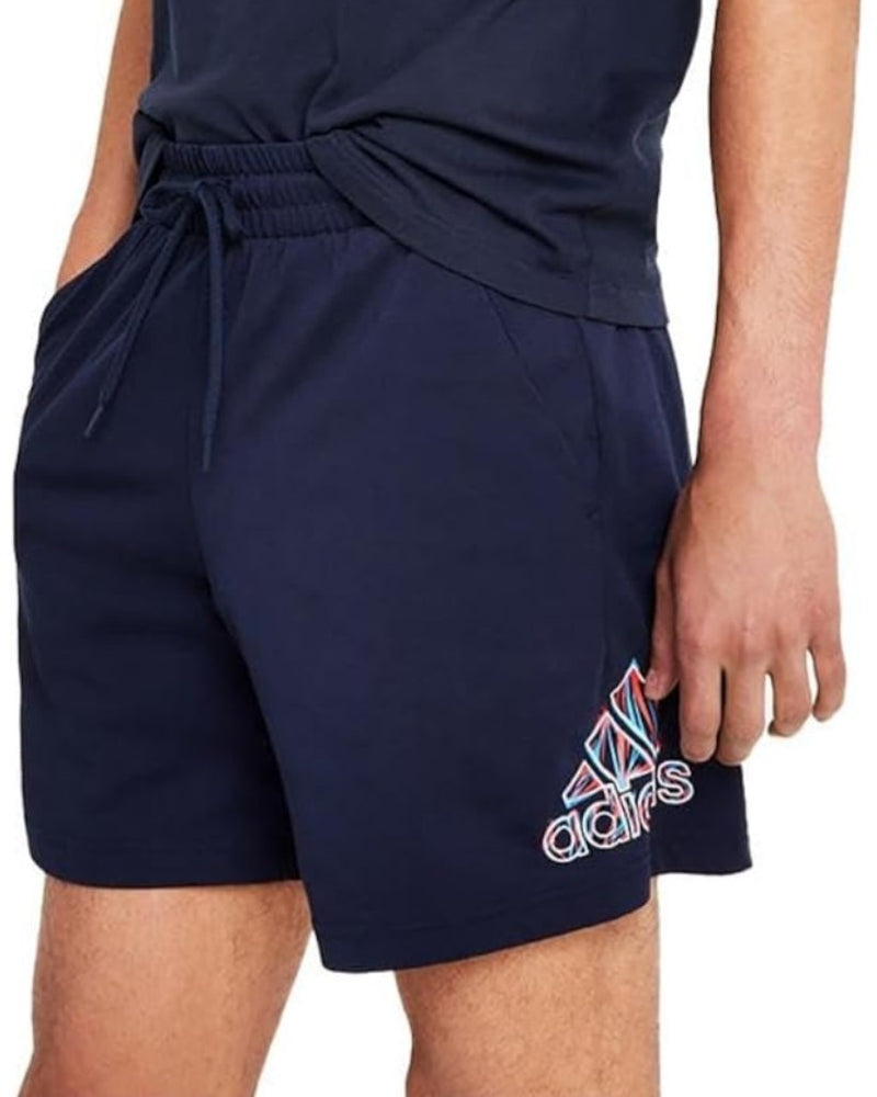 adidas Men's 7" Logo  Essentials Americana Jersey Shorts Legend Ink 2XL NWT