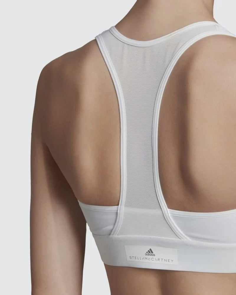 Adidas by Stella Mccartney Women's Essentials Mesh Back Sports Bra White XS $60