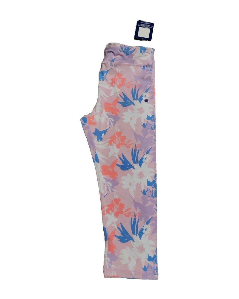 Champion Big Girls Tropical Floral-Print Leggings Size XL Color Pink Multi New