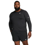 Nike Men's Element Dri-FIT Running Long Sleeve Crewneck Top UPF 40 T-Shirt Black