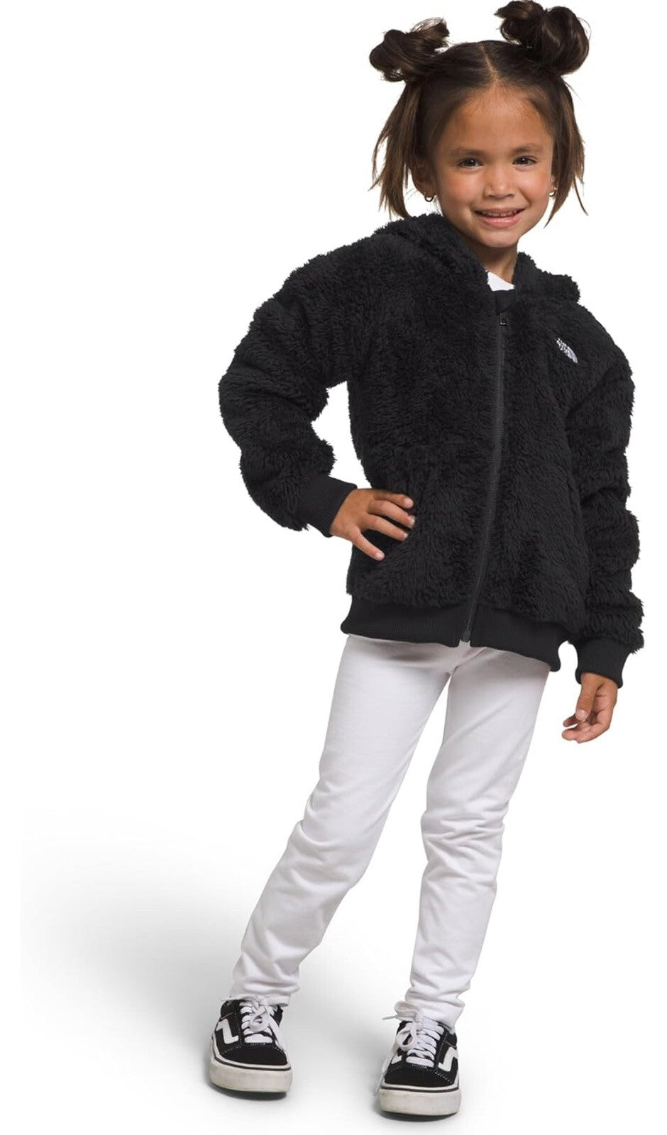 The North Face Unisex Suave Oso Full Zip Hoodie - Little Kid Color TNF Black New