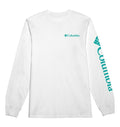 Columbia Mens Fundamental Regular Fit Long Sleeve Graphic T-Shirt White Medium 