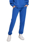 Calvin Klein Women's Performance Embroidered Shine Logo Joggers  Blue NWT
