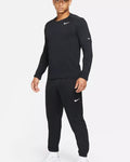 Nike Men's Element Dri-FIT Running Long Sleeve Crewneck Top UPF 40 T-Shirt Black