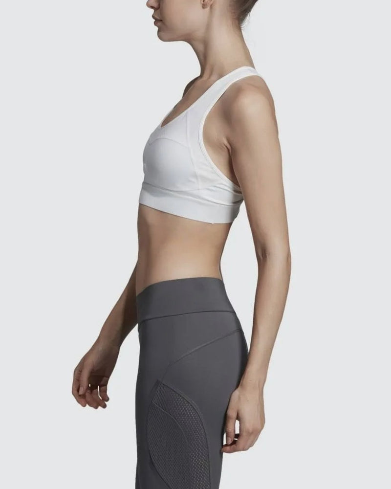 Adidas by Stella Mccartney Women's Essentials Mesh Back Sports Bra White XS $60