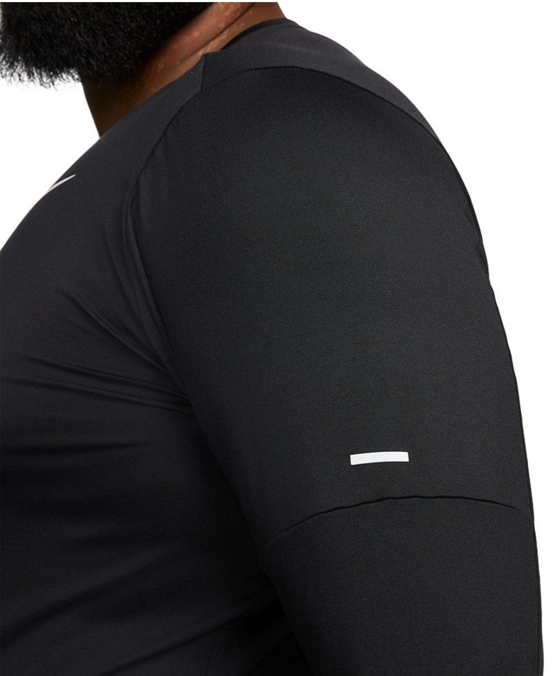Nike Men's Element Dri-FIT Running Long Sleeve Crewneck Top UPF 40 T-Shirt Black