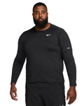 Nike Men's Element Dri-FIT Running Long Sleeve Crewneck Top UPF 40 T-Shirt Black