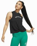 Adidas Women's Bloom Knotted Tank Top Color Black Size Large NWT