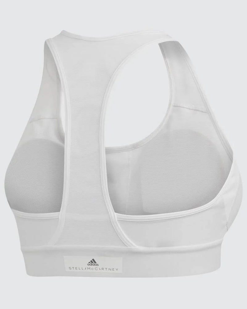 Adidas by Stella Mccartney Women's Essentials Mesh Back Sports Bra White XS $60