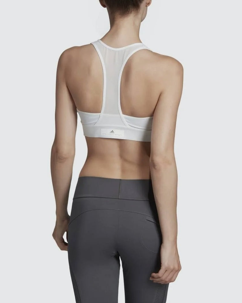 Adidas by Stella Mccartney Women's Essentials Mesh Back Sports Bra White XS $60
