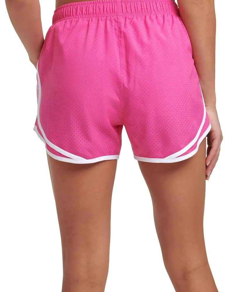 Calvin Klein Women's Perforated Polyester Pocketed Drawstring Running Shorts New