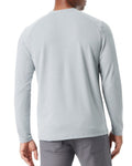 BASS OUTDOOR Men's Ribbed Basic Long Sleeve T-Shirt Quarry Medium MSRP $49