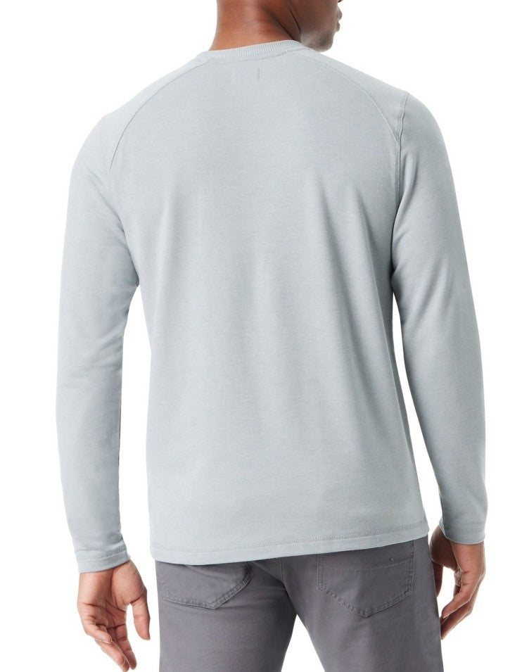 BASS OUTDOOR Men's Ribbed Basic Long Sleeve T-Shirt Quarry Medium MSRP $49