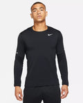 Nike Men's Element Dri-FIT Running Long Sleeve Crewneck Top UPF 40 T-Shirt Black