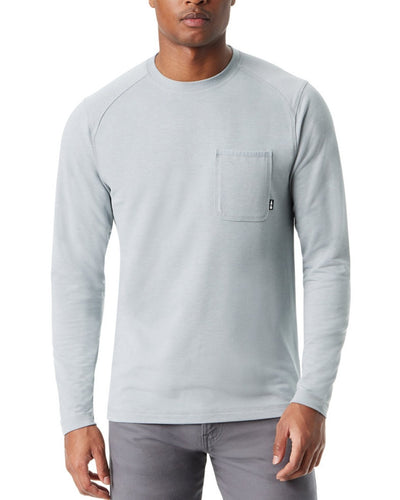 BASS OUTDOOR Men's Ribbed Basic Long Sleeve T-Shirt Quarry Medium MSRP $49