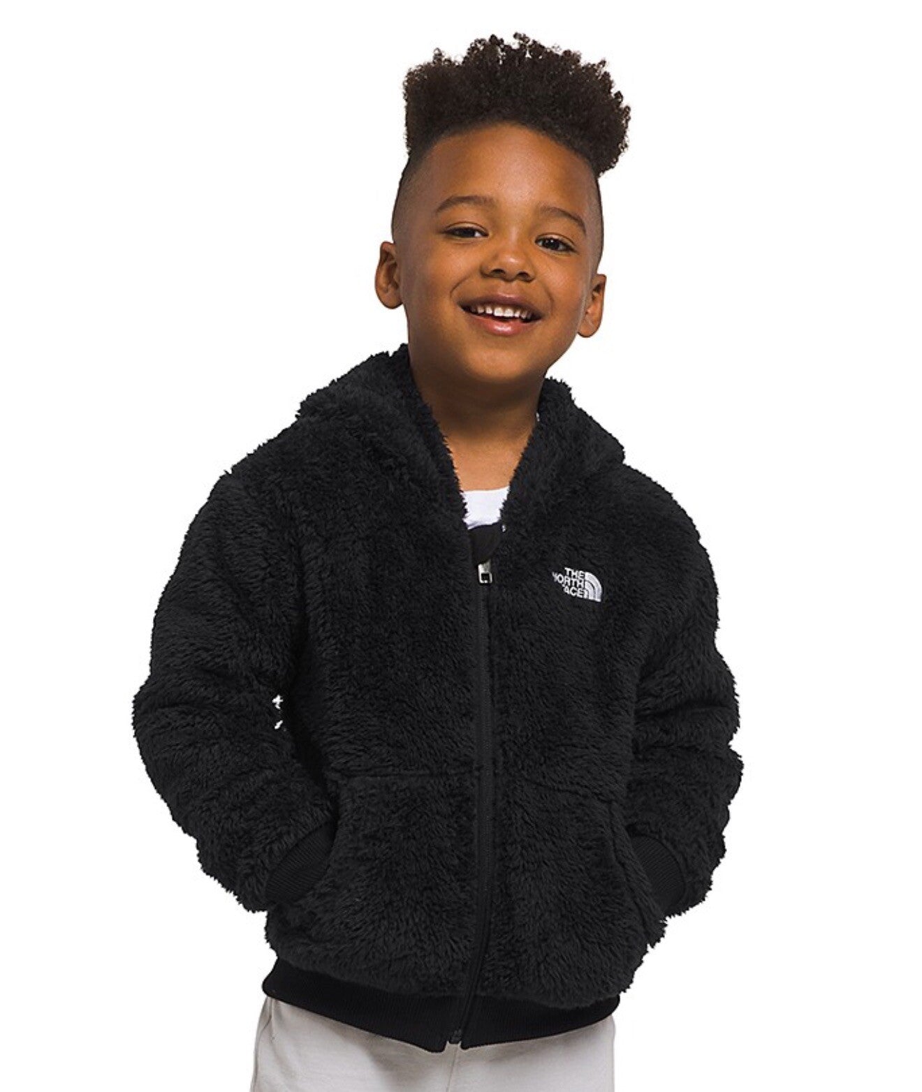 The North Face Unisex Suave Oso Full Zip Hoodie - Little Kid Color TNF Black New