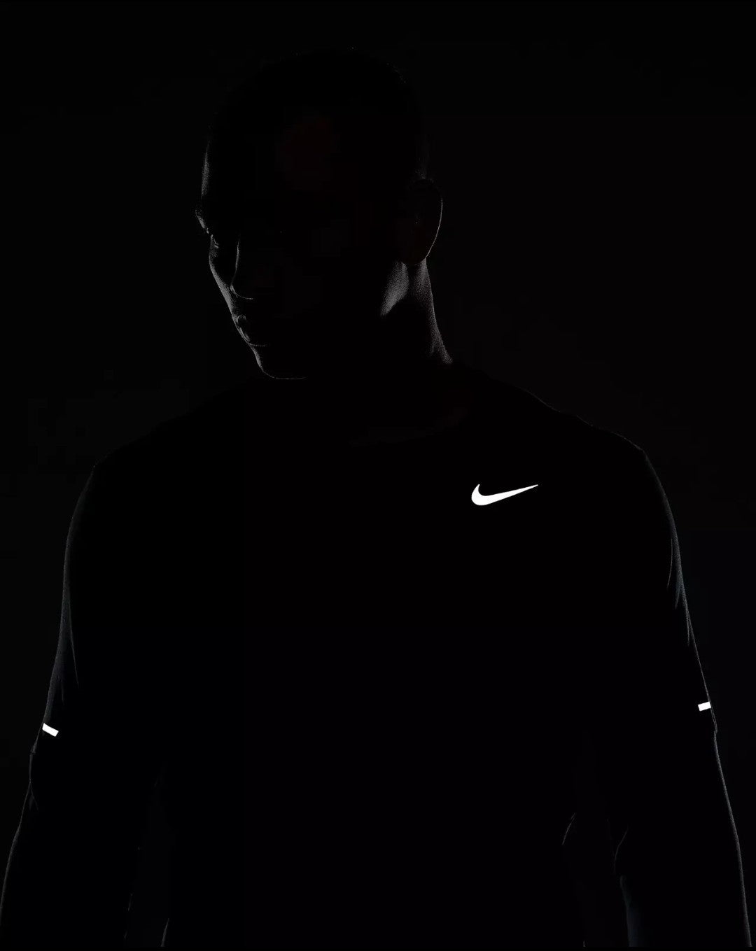 Nike Men's Element Dri-FIT Running Long Sleeve Crewneck Top UPF 40 T-Shirt Black