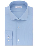 Calvin Klein Men's Slim Fit Non Iron Stretch Steel + Dress Shirt French Blue M