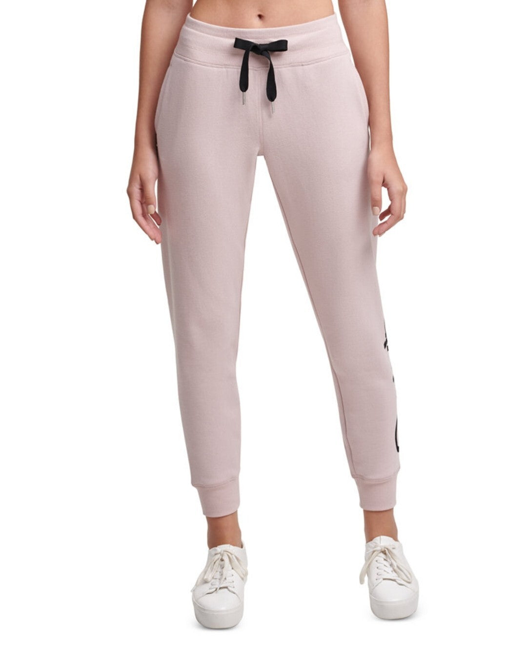Calvin Klein Women's Flocked Logo Cozy Fleece Joggers Color Secret XXL NWT