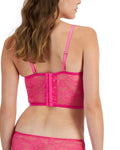 INC International Concepts Women's Embellished Lace Bustier Divine Berry XL NWT