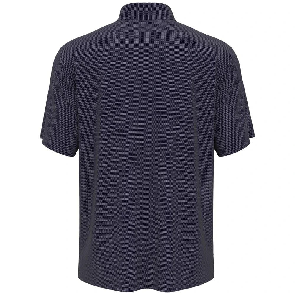PGA TOUR Men's Birdseye Textured Polo Performance Golf Shirt Peacoat NWT