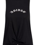 Adidas Women's Bloom Knotted Tank Top Color Black Size Large NWT