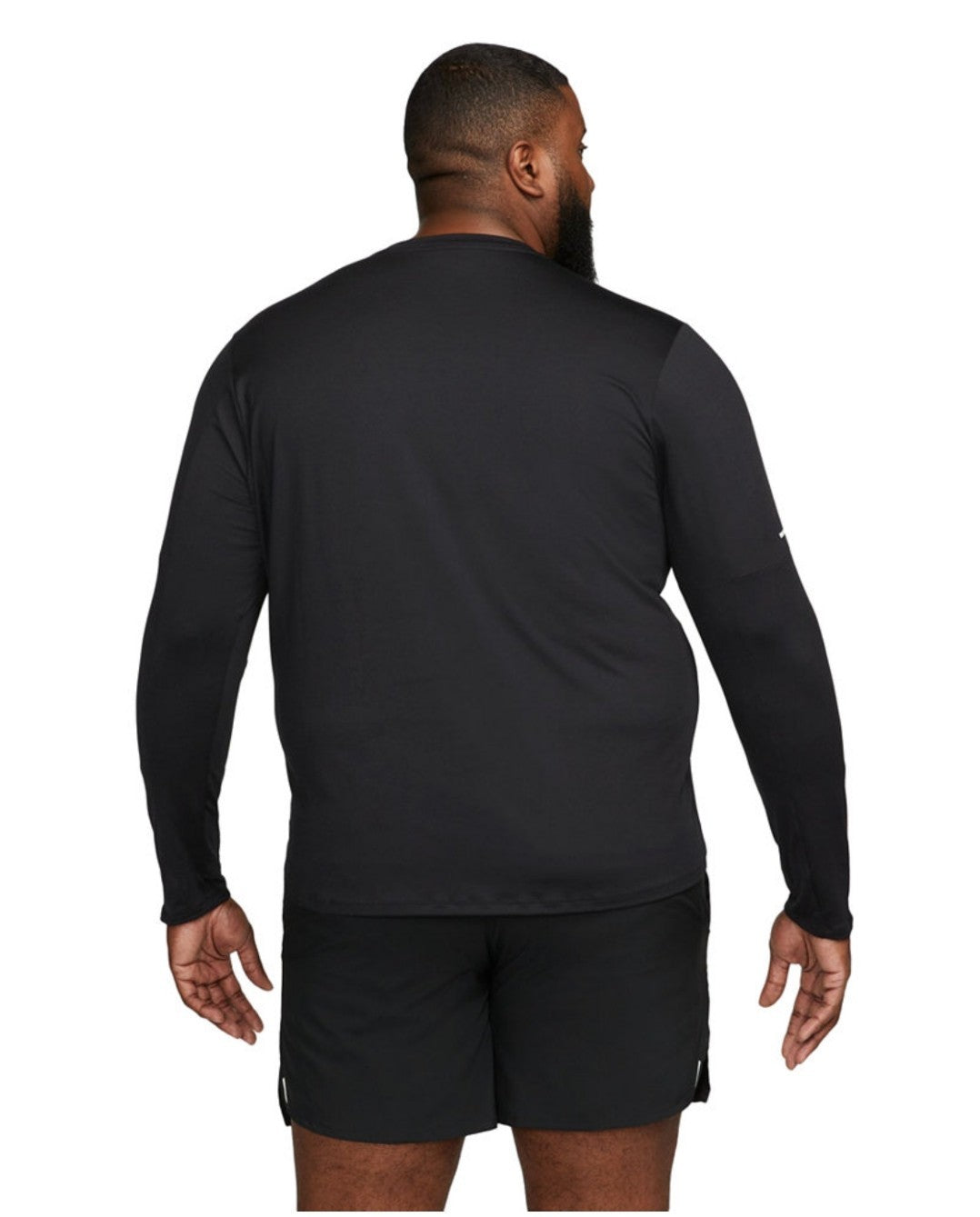 Nike Men's Element Dri-FIT Running Long Sleeve Crewneck Top UPF 40 T-Shirt Black