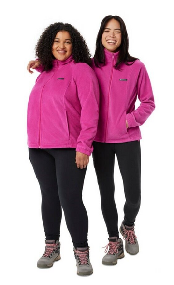 Columbia Women's Benton Springs Full Zip Fleece Jacket Pink XS MSRP $60