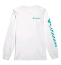 Columbia Mens Fundamental Regular Fit Long Sleeve Graphic T-Shirt White Medium 