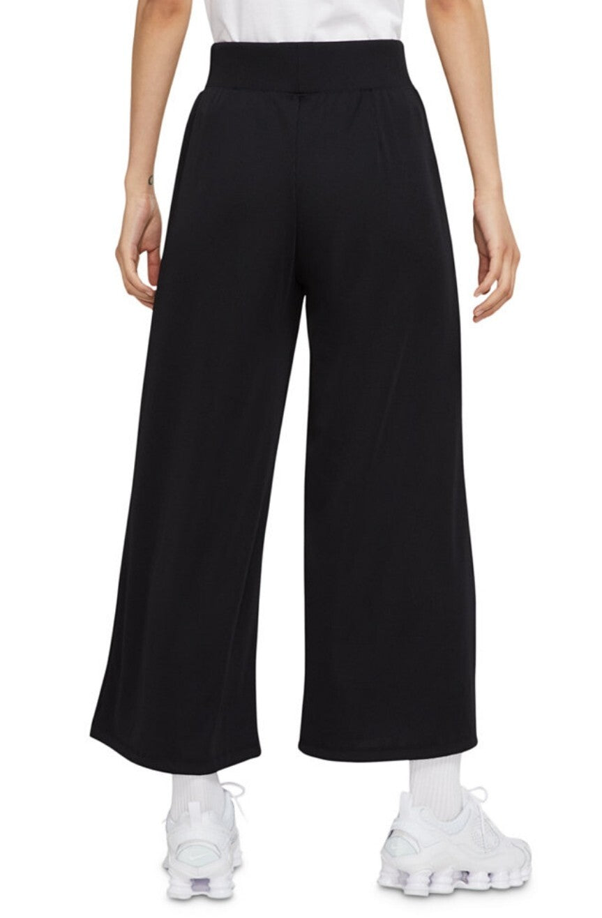 Nike Women's Sportswear Ribbed Femme Pants Wide Leg Loose Fit Black MSRP $65