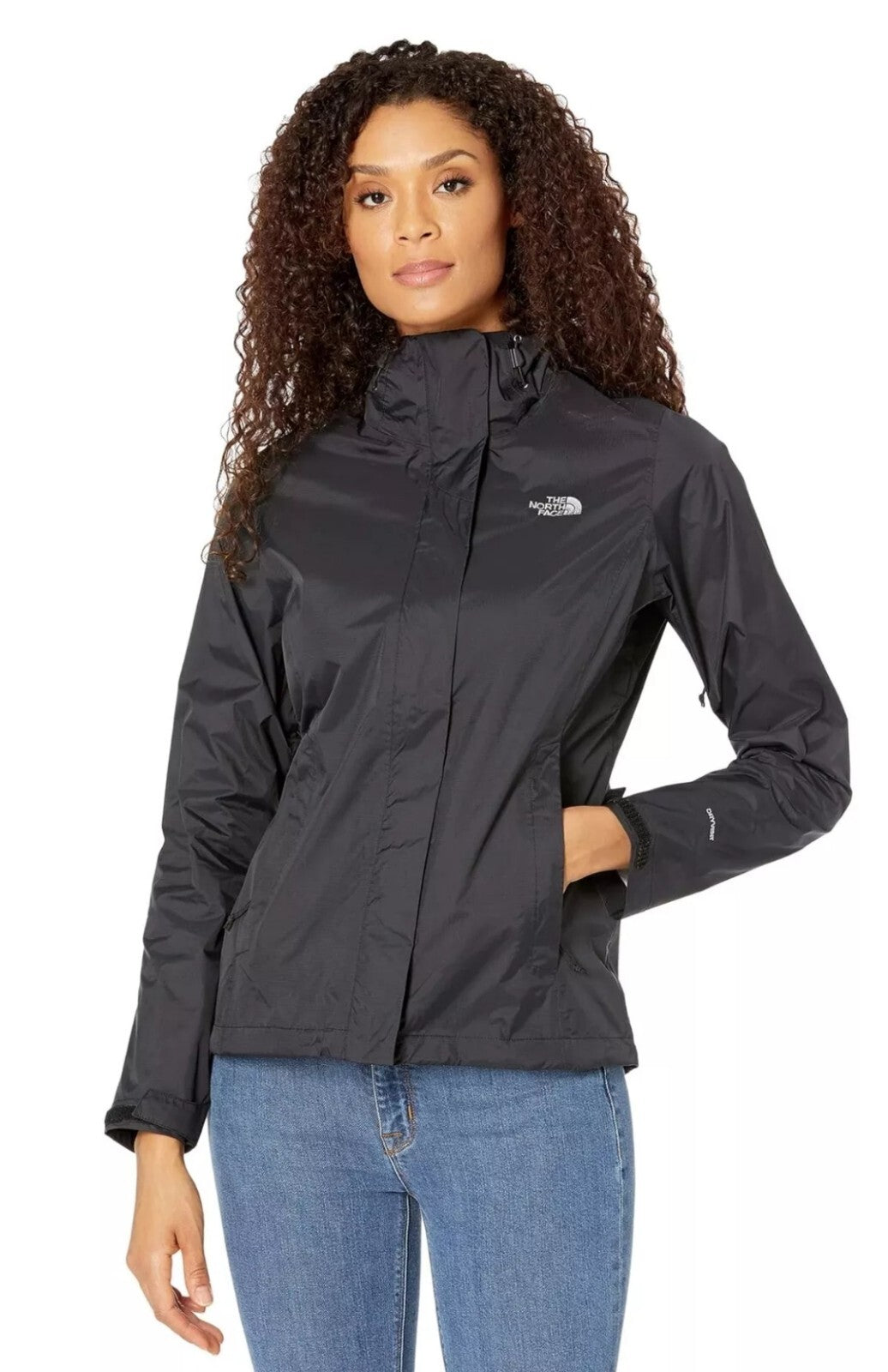 The North Face Woman's Venture 2 Jacket Hooded Raincoat Color Black Size XXL NWT