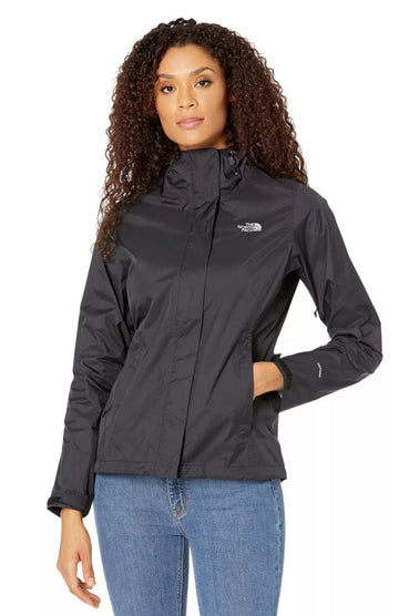 The North Face Woman's Venture 2 Jacket Hooded Raincoat Color Black Size XXL NWT