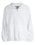 Michael Kors Men's Half Zip Hooded Striped Shirt Jacket Size XXL White $178 NWT