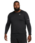 Nike Men's Element Dri-FIT Running Long Sleeve Crewneck Top UPF 40 T-Shirt Black