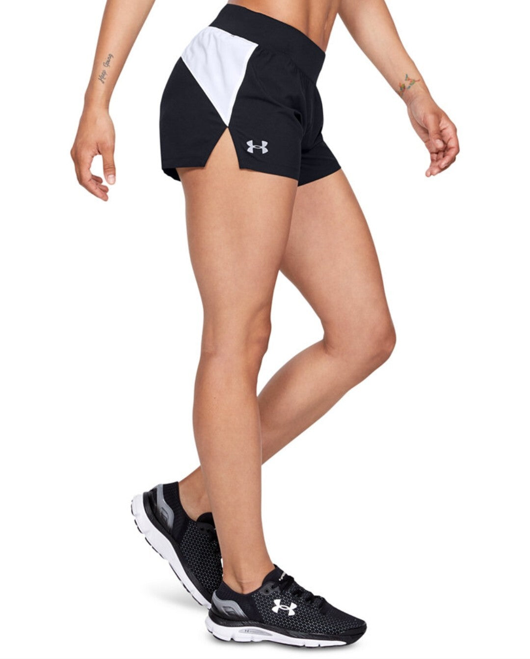 Under Armour Women's Launch Go All Day Shorts Size Large Color Black New