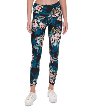 Calvin Klein Womens Printed High-waist Leggings, Twlight Flr Vnc Size XS NWT