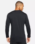 Nike Men's Element Dri-FIT Running Long Sleeve Crewneck Top UPF 40 T-Shirt Black