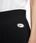 Nike Women's Sportswear Ribbed Femme Pants Wide Leg Loose Fit Black MSRP $65