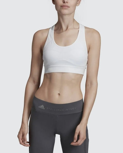 Adidas by Stella Mccartney Women's Essentials Mesh Back Sports Bra White XS $60
