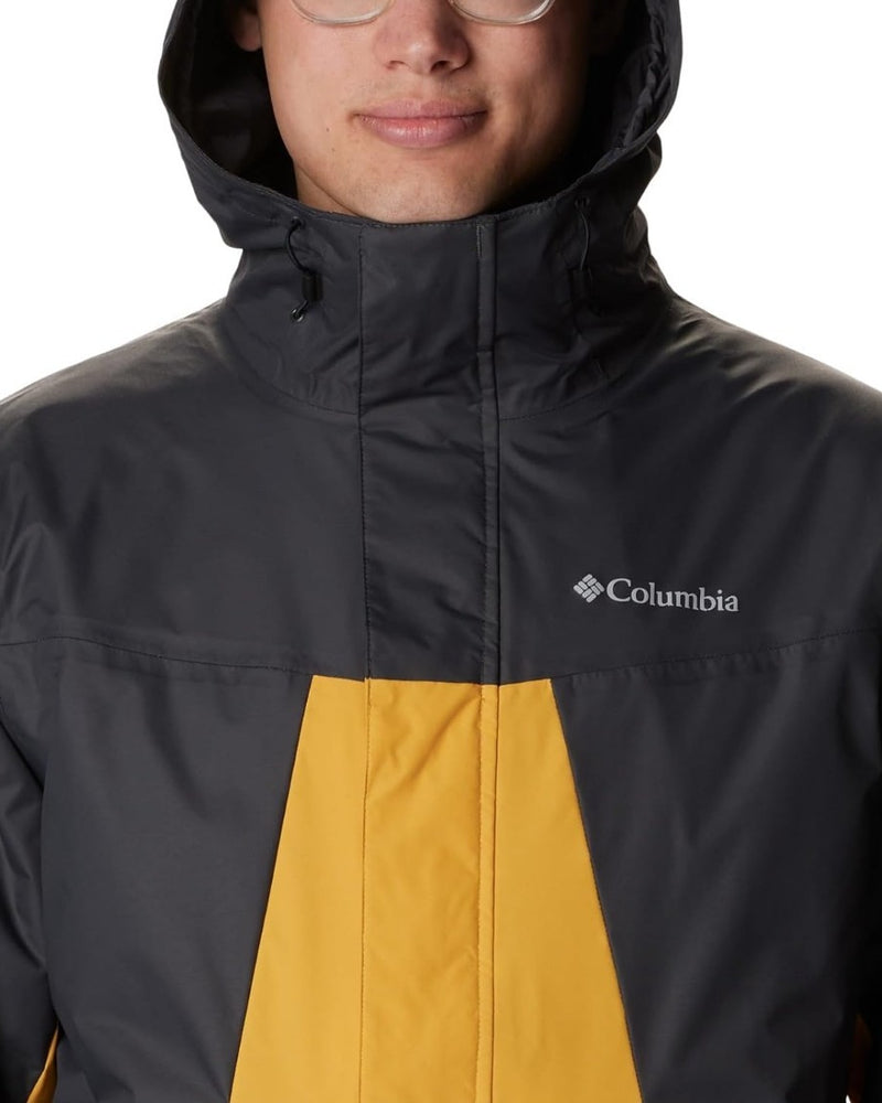 Columbia Men's Tunnel Falls II 3 in 1 Interchange Jacket Yellow/Black Large NWT